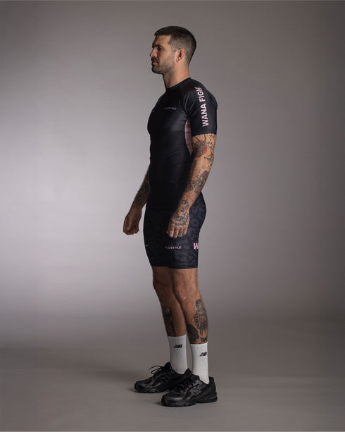 WANA (We All Need Anarchy) FIGHT Short Sleeve Rash Guard